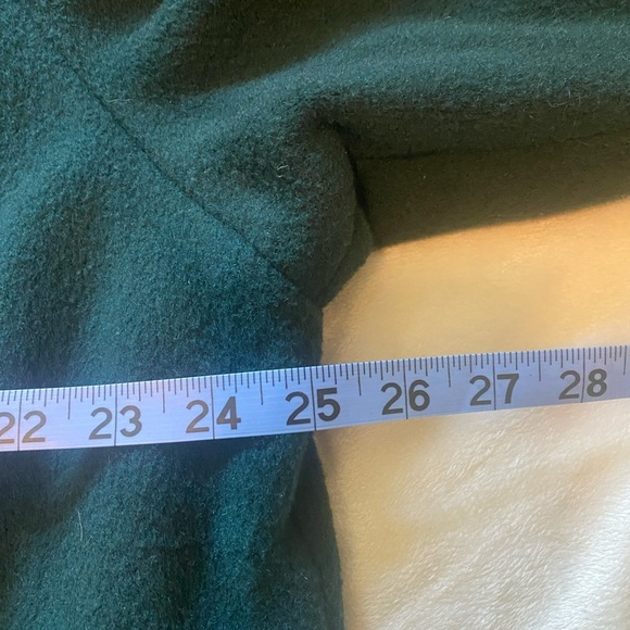 Vintage Julia Klein Dark Green Long Maxi Dress Coat Sz 16 - Picture 9 of 11